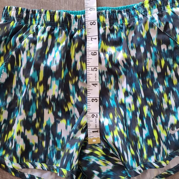 Nike Dri-Fit Running Shorts Blue Green Multicolored Women's Size S - Picture 9 of 10